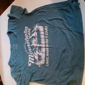 Gold Rush "Lake Hair Don't Care" Tee Size Medium